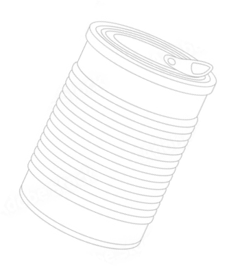 缶のイラスト